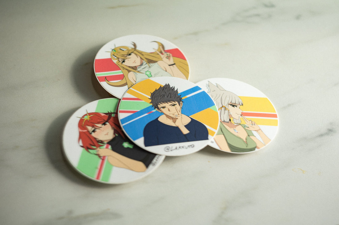 I drew my own set of stickers for the first time